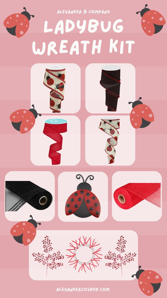 Ladybug Wreath Kit – Alexander and Company