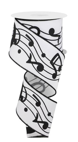 Music Notes Empty Ribbon 2.5